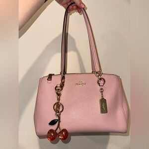 Baby pink Coach purse